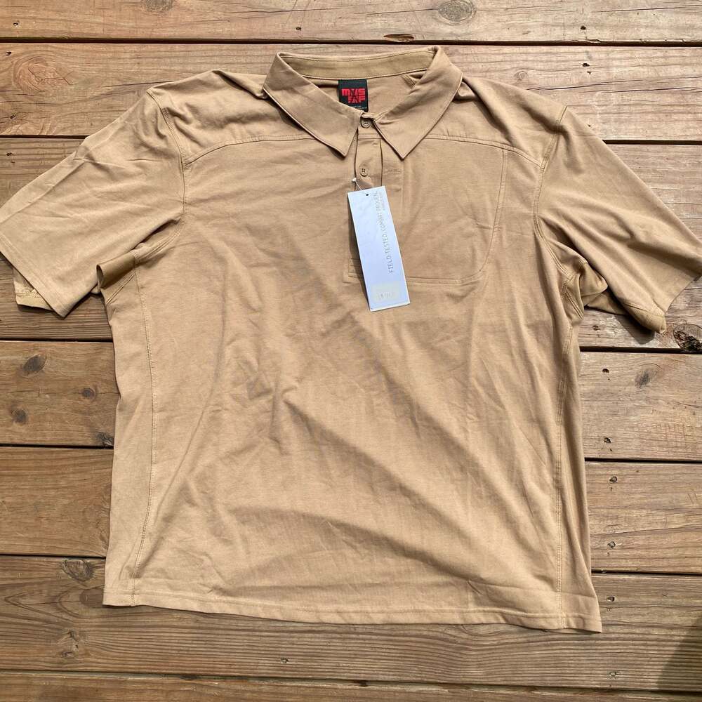 MASSIF Pilot Rock Polo Men's SHIRT New Tan XXL